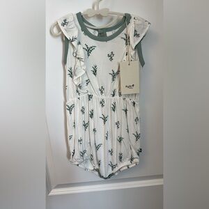 Kyte BABY eucalyptus bubble romper. Brand new!!!